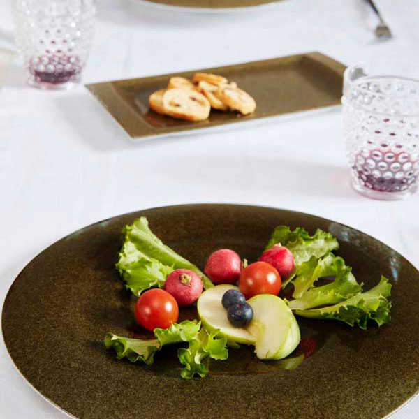 Тарелка глубокая «Мундо Амазония»;фарфор;D=26,6см;тем.зелен.