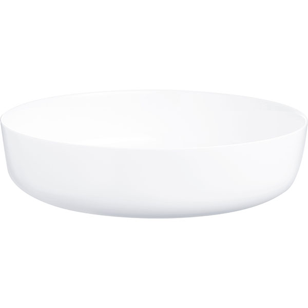 Блюдо для подачи «Эволюшнс Уайт» глубокое;стекло;4л;D=300,H=68мм;белый