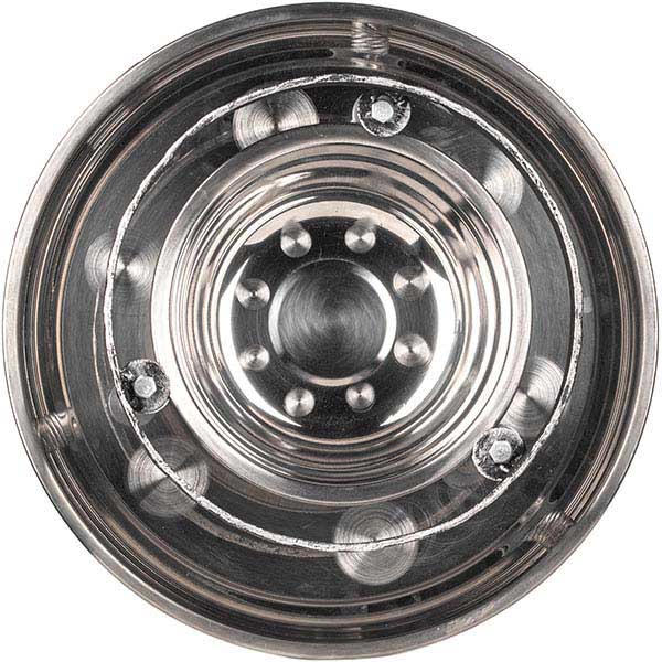 Набор для подачи саджа без крышки 2 предмета;сталь нерж.,тефлон;D=34,H=23см;серебрист.