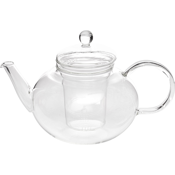 Чайник заварочный «Мико»;стекло;1,2л;,H=16,L=24,2,B=14см;прозр.