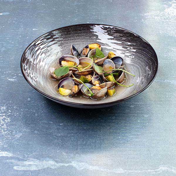 Салатник «Свелл»;керамика;D=150,H=56мм;черный,коричнев.