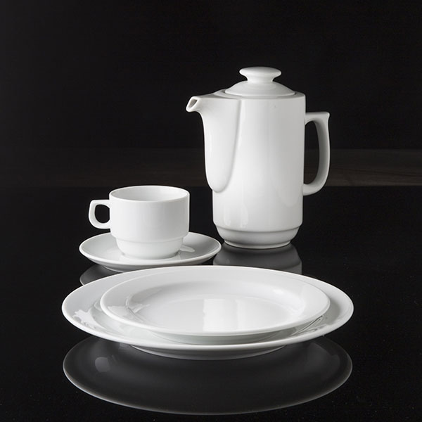 Чашка чайная «Прага»;фарфор;250мл;D=85,H=64мм;белый