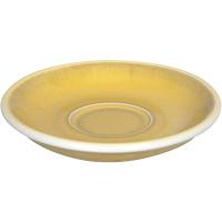 Блюдце «Эгг»;фарфор;D=11,5см;горчич.