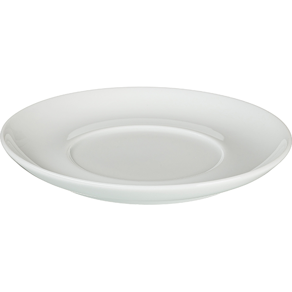 Блюдце «Белая» Практик;фарфор;D=145,H=18мм;белый
