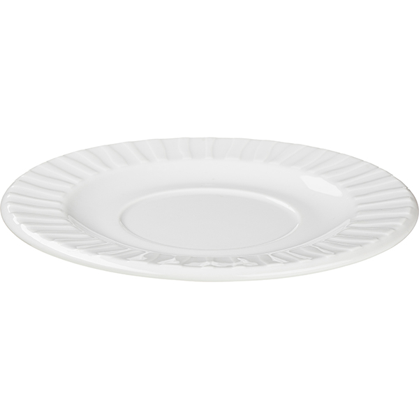 Блюдце «Нестор»;фарфор;D=170,H=16мм;белый