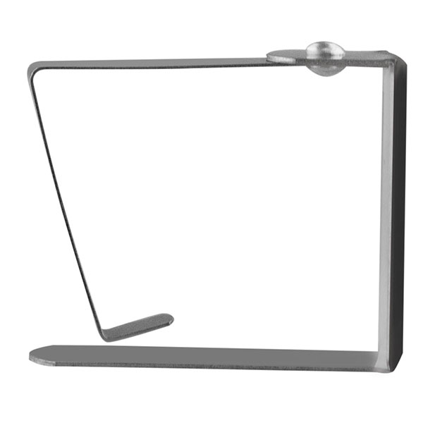 Клипса д/стола;сталь нерж.