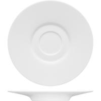 Блюдце «Пьюрити»;эко-кост. фарф.;D=160/72,H=19мм;белый