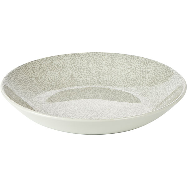 Салатник «Инк Грэй»;фарфор;D=20,5см;серый,белый