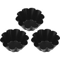 Форма д/выпеч.бриошей (теперь 04147335)[3шт];сталь,антиприг.покр.;D=8см;черный