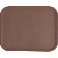Поднос для Фаст Фуд;пластик;,H=20,L=455,B=355мм;коричнев.