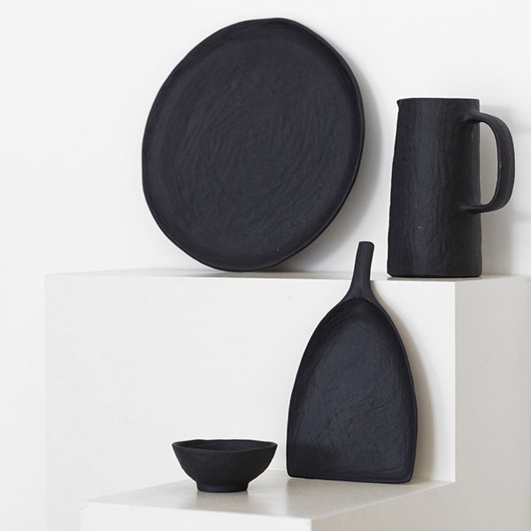 Тарелка «Уайли»;керамика;D=285,H=18мм;черный,матовый