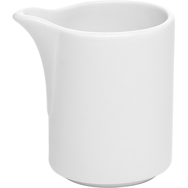 Молочник «Монако Вайт»;фарфор;85мл;,H=75,L=68,B=40мм;белый