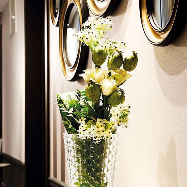 Ваза для цветов «Миф»;хр.стекло;,H=27см