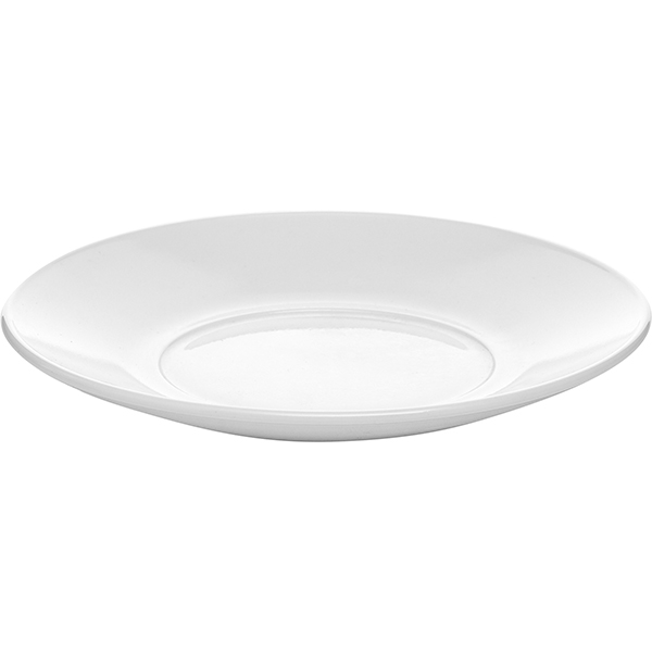 Блюдце «Эмпайлэбл»;стекло;D=16,H=2см;белый