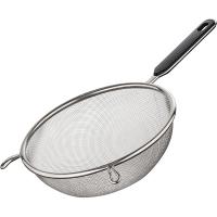 Сито с ручкой;сталь нерж.;D=200,H=77,L=395мм;металлич. Сито с ручкой;сталь нерж.;D=200,H=77,L=395мм;металлич.