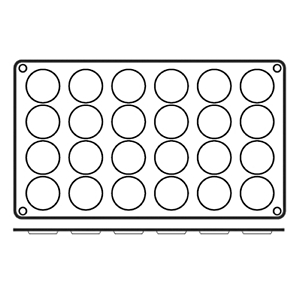 Форма для выпечки;силикон;D=35,H=5,L=295,B=175мм;кирпичн.