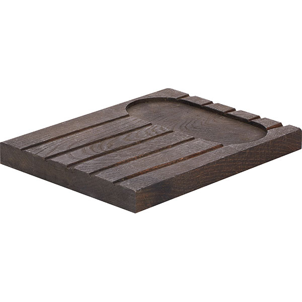 Поднос на 2 чаши «Поле» темный дуб;,H=3,L=26,B=18см