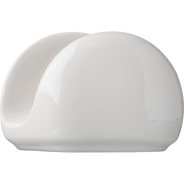 Салфетница «Кунстверк»;фарфор;,H=75,L=115,B=40мм;белый