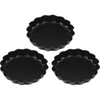 Форма для выпечки (новый арт 04147339)[3шт];карб.сталь,антиприг.покр.;D=80,H=6мм;черный