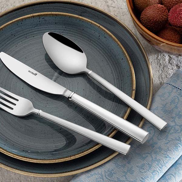 Нож столовый «Палермо»;сталь нерж.;,L=23см;металлич.