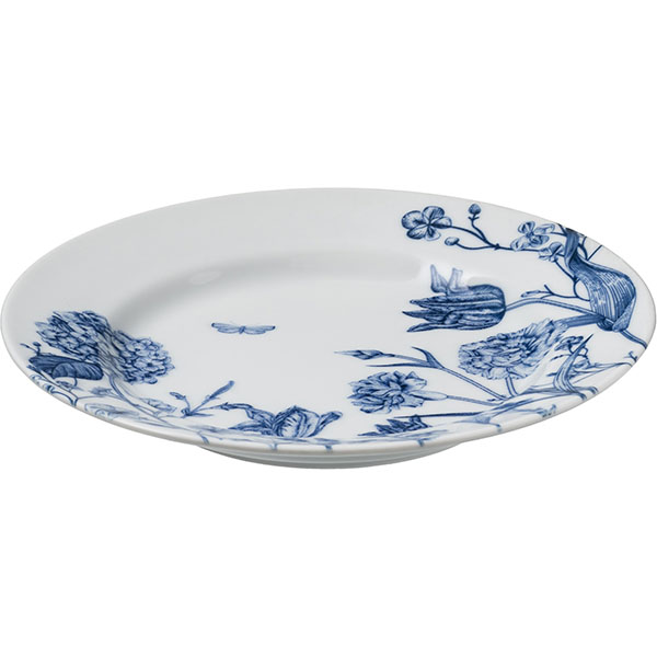 Тарелка «Беатриче»;фарфор;D=200,H=22мм;белый,синий