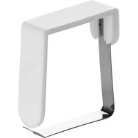 Зажим д/скатерти;пластик,нерж.;,L=46,B=51мм;белый,серебрян.