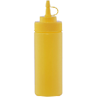 Емкость для соусов;пластик;0,69л;D=65,H=255мм;желт.