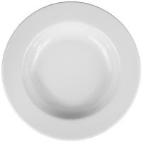 Тарелка глубокая «Тренд»;фарфор;450мл;D=24см;белый