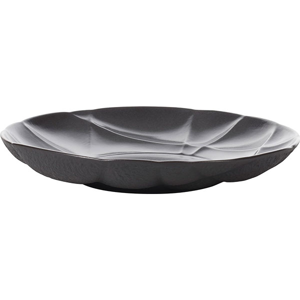 Тарелка глубокая «Саксэшен»;фарфор;D=230,H=38мм;черный