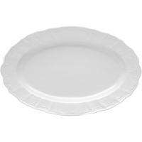 Блюдо сервировочное «Бернадотт» овальное;фарфор;,H=4,L=39,B=24см;белый