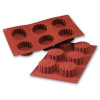 Форма для выпечки «Маргаритка» [6 ячеек];силикон;D=70,H=28мм