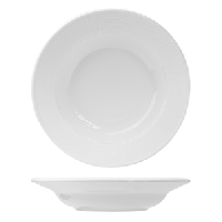 Тарелка глубокая «Нью Граффити»;фарфор;300мл;D=220,H=45мм;белый