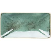 Блюдо для суши «Эрбосо Реативо»;фарфор;,L=27,B=14см;бирюз.,бежев.