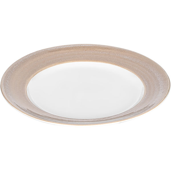 Тарелка «Революшн Эдж Сэндстоун»;фарфор;D=270,H=25мм;бежев.,бежев.