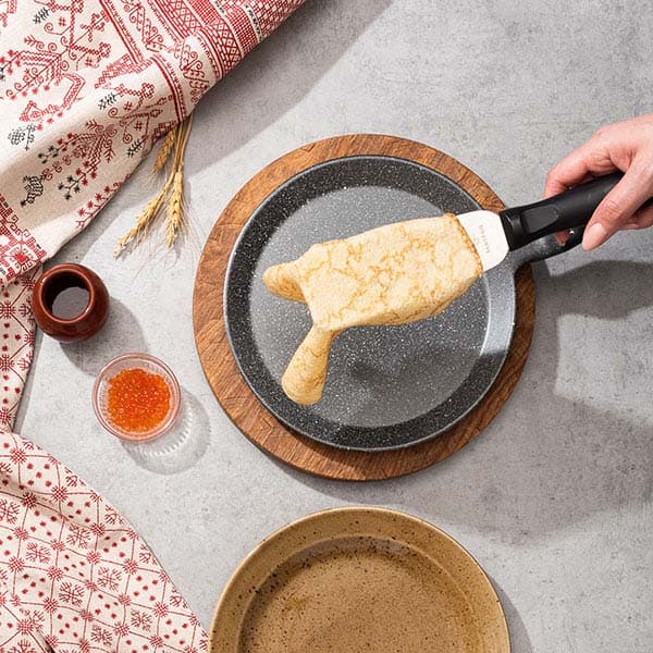 Сковорода для блинов «Гранито»;алюм.литой;D=25,H=2см