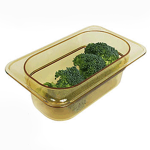 Гастроемкость термост.;пластик;0,6л;,H=65,L=180,B=150мм;желт.