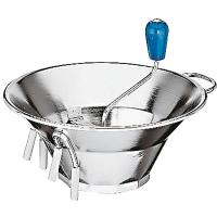 Машинка для протирки пюре 3 насадки;сталь нерж.;D=31,H=15см;металлич.