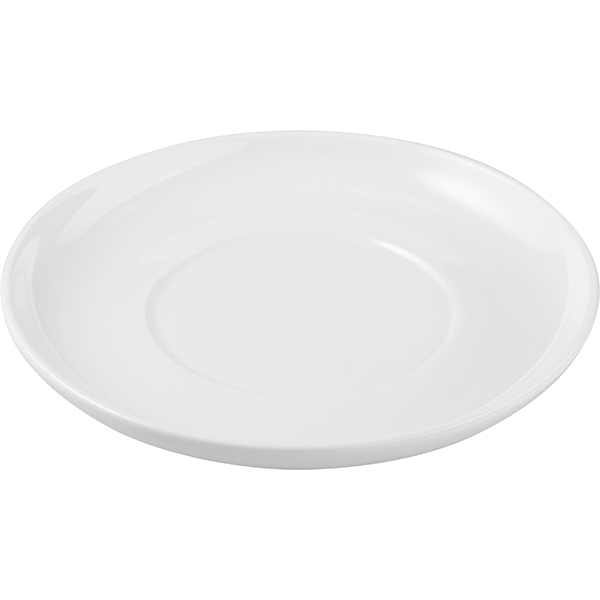 Блюдце «Полар»;фарфор;D=150/75мм;белый