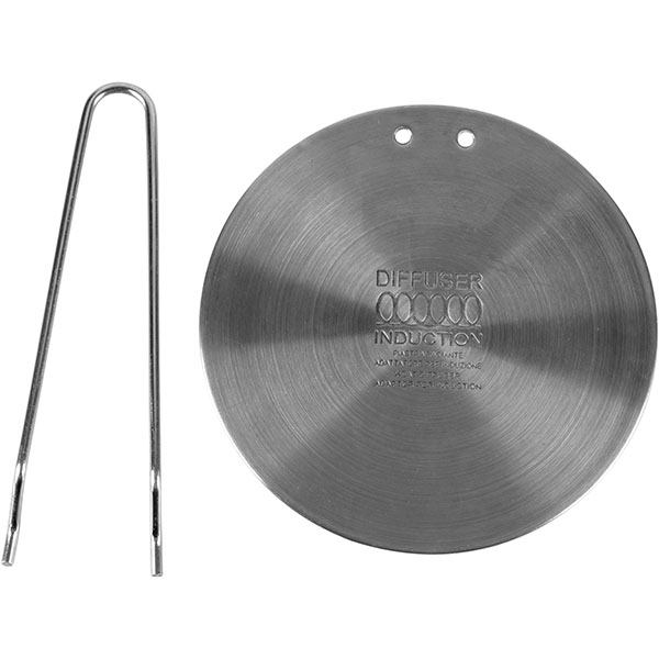 Индукционный адаптер со съемной ручкой;сталь нерж.,алюмин.;D=16,L=22см