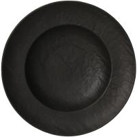 Тарелка для пасты «Вулкания»;фарфор;D=25см;черный