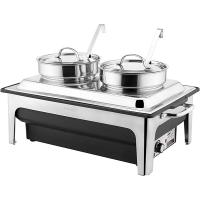 Мармит-супница электр. 50Гц;сталь нерж.,полипроп.;4л;,H=31,L=64,5,B=35см;760вт;металлич.,черный