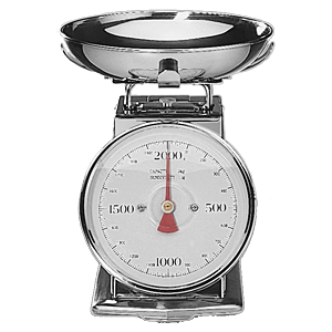 Весы кухонные с чашей на 2кг;сталь нерж.,пластик;D=20,7,H=25,3,L=30,B=14,1см;металлич.,белый