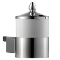 Емкость д/джема с кр.и держ.д/буф.стены 17*10*17см;фарфор,сталь нерж.;0,6л