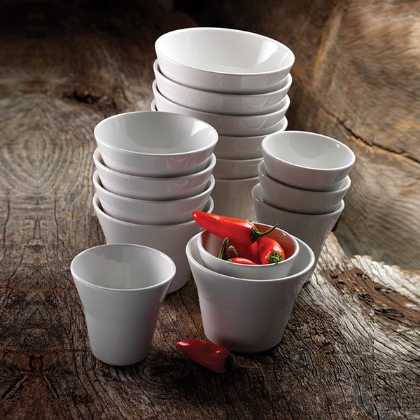 Салатник «Лив»;фарфор;400мл;D=115,H=80мм;белый