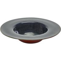 Тарелка глубокая;керамика;D=213,H=50мм;синий,коричнев.