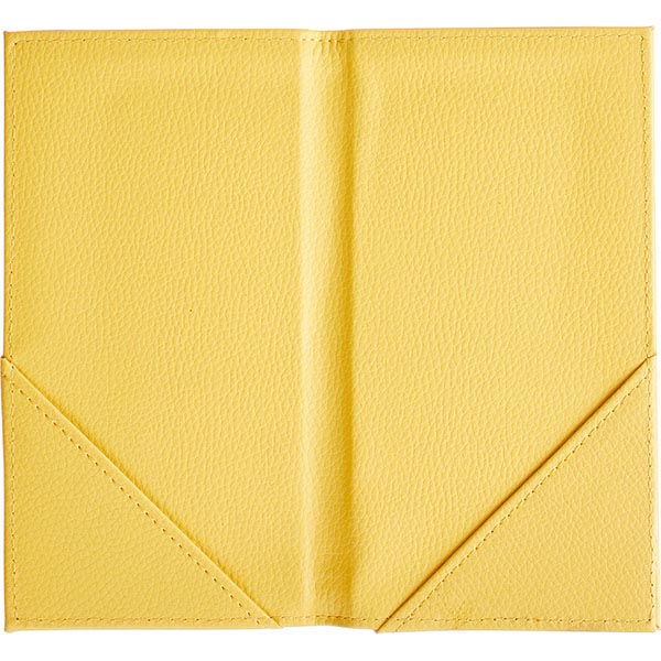 Папка для счетов;кожезам.;,L=22,2,B=12см;желт.