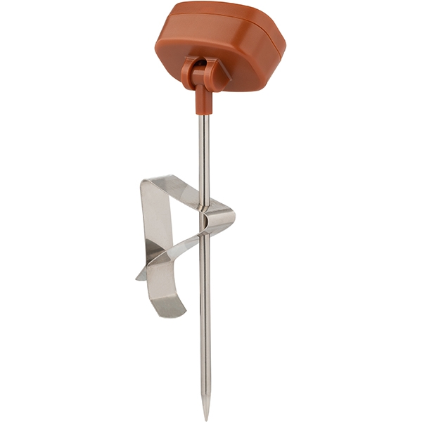 Термометр электронный (от -50°C до +300°C);сталь;,L=130,B=45мм;бордо,стальной