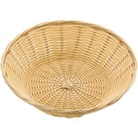 Корзина для хлеба плетеная;полиротанг;D=23,H=7см;св.корич.