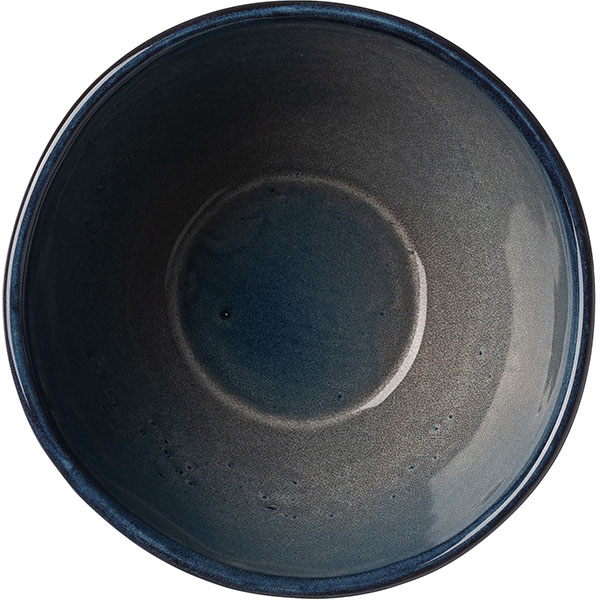 Салатник «Пати»;фарфор;0,6л;D=15см;серый,синий