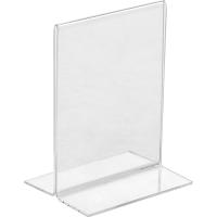 Подставка д/карточек резерв.;пластик;,H=11,L=8,B=8см;прозр.